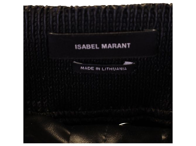 Minifalda Isabel Marant Amel de seda negra Negro - vista 3