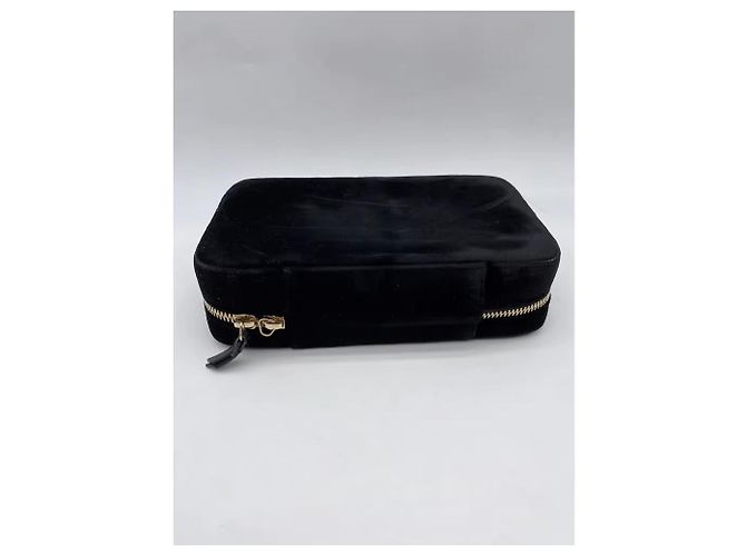 Borse a tracolla Chanel T. Velluto Nero - vista 4