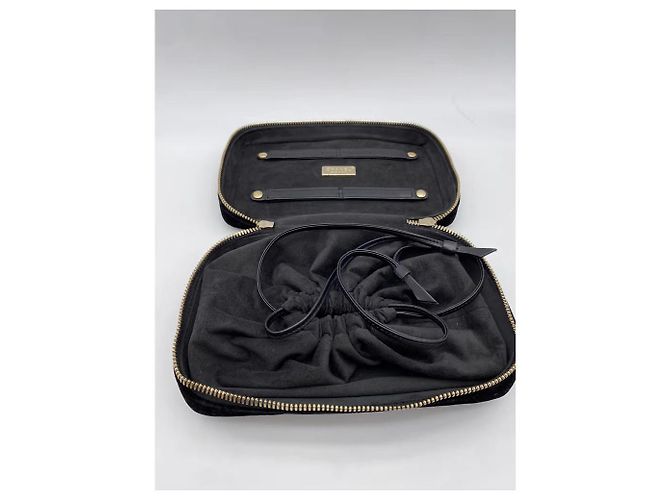 Borse a tracolla Chanel T. Velluto Nero - vista 5