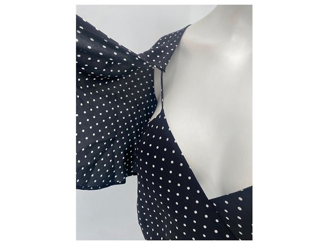 Autre Marque Vestido Michelle Mason T.UK 6 de algodón Negro - vista 6