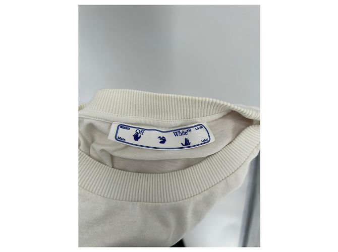 Off White T-shirt Off-White T.International L Cotone Bianco - vista 3