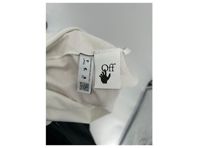 Off White T-shirt Off-White T.International L Cotone Bianco - vista 4