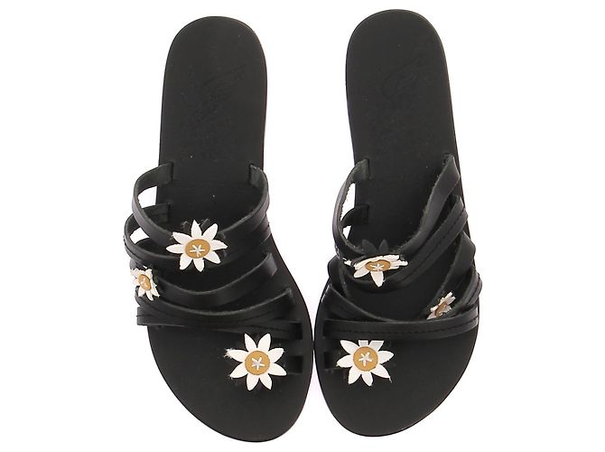 Mule e zoccoli Ancient Greek Sandals T.EU 37 Pelle Nero - vista 6