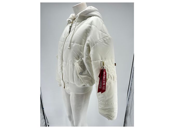 ALPHA INDUSTRIES Abrigos T.Algodón Internacional XS Blanco - vista 3
