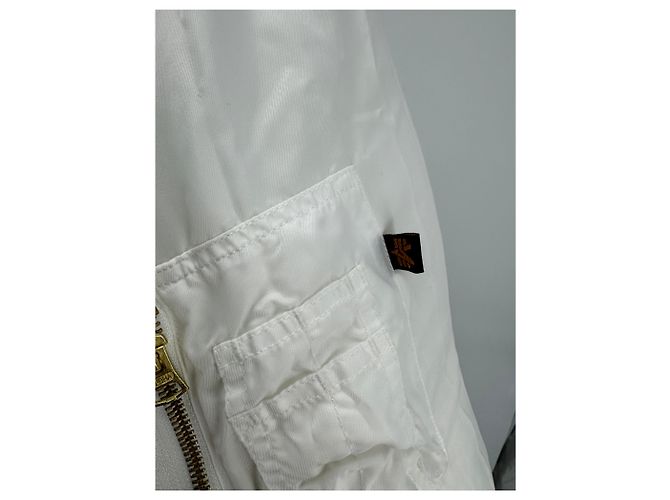 ALPHA INDUSTRIES Abrigos T.Algodón Internacional XS Blanco - vista 7