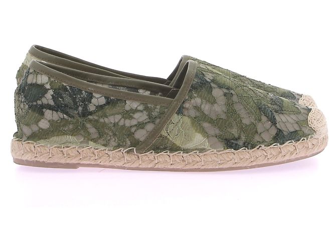 Espadrilles Valentino Garavani T.EU 37 Tela Verde - vista 3