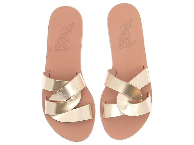 Mules e tamancos Ancient Greek Sandals T.EU 37 Couro Dourado - vista 6