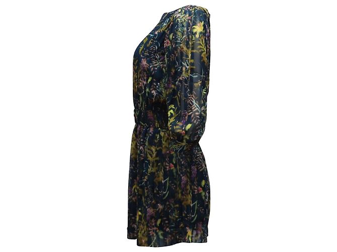 Abito corto con stampa chiffon Diane Von Furstenberg in seta multicolor - view 2