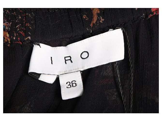 Minifalda asimétrica Iro de viscosa con estampado floral Impresión de pitón - vista 4