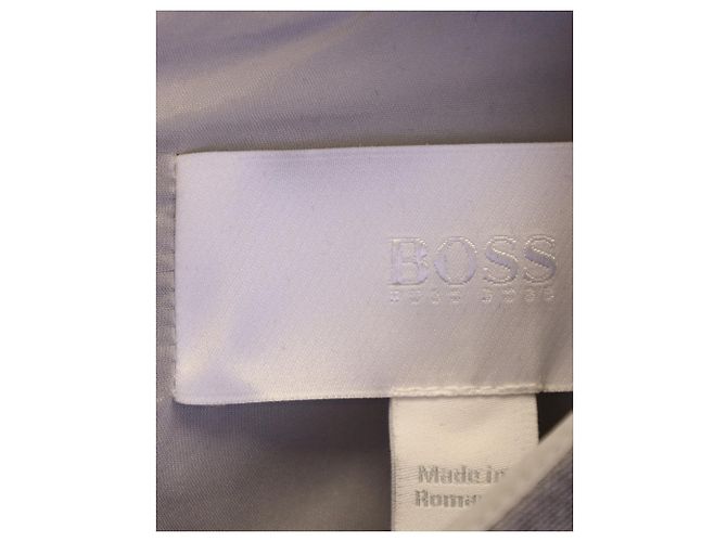 Hugo Boss V-Ausschnitt-Top aus grauer Polyester-Viskose - Ansicht 3