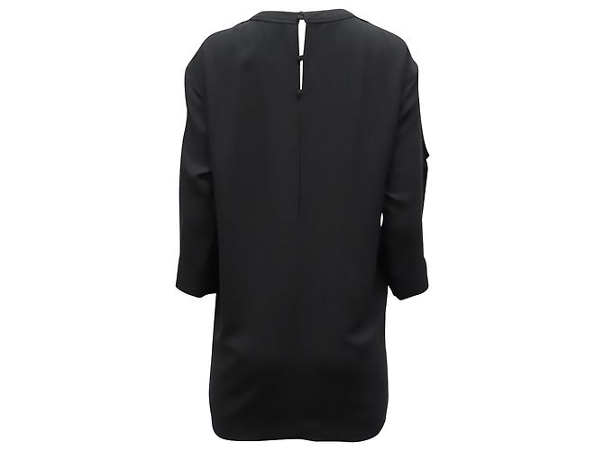 Iro Cut-Out Cold-Shoulder-Kleid aus schwarzem Polyester - Ansicht 3