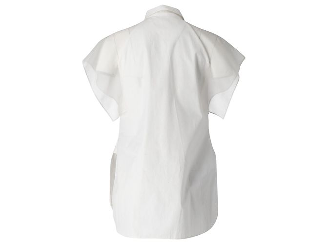 Top von Giambattista Valli aus weißer Baumwolle - Ansicht 3