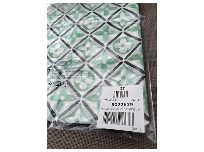 Louis Vuitton Pañuelos Blanco Verde - vista 2