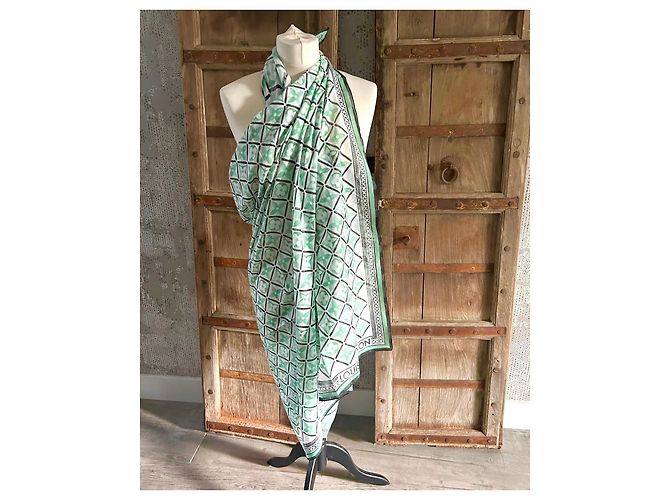Louis Vuitton Pañuelos Blanco Verde - vista 9