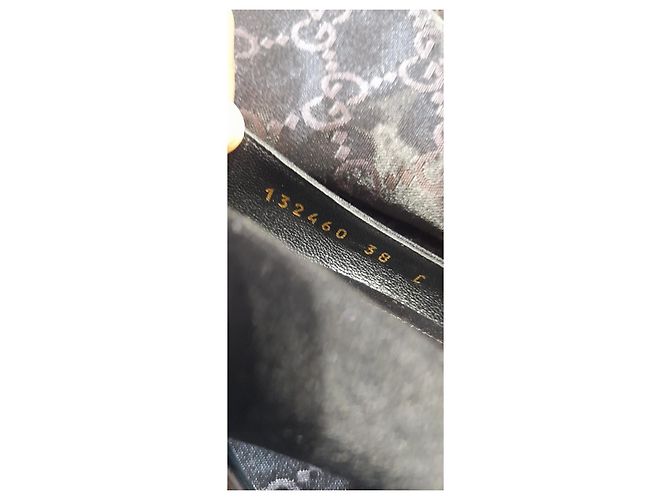 Décolleté Gucci Horsebit in raso nero a punta aperta - vista 6