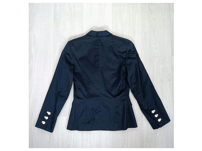 Completo gonna e giacca Kenzo anni '90 blu e bianco - vista 7