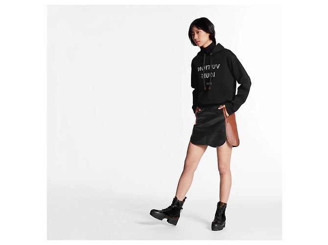 Sudadera con logo inverso de Louis Vuitton Negro - vista 11
