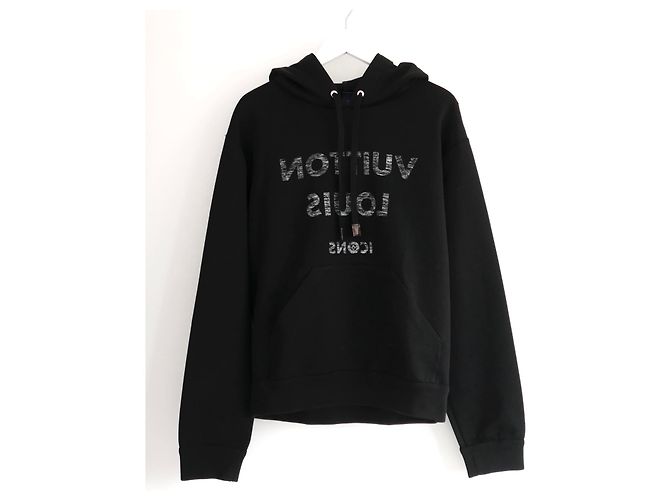 Sudadera con logo inverso de Louis Vuitton Negro - vista 2