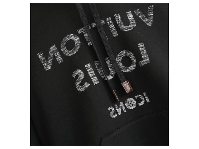 Sudadera con logo inverso de Louis Vuitton Negro - vista 4