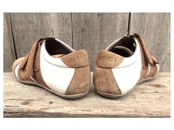 Gucci-Sneaker Größe 36,5 Weiß Beige - Ansicht 5