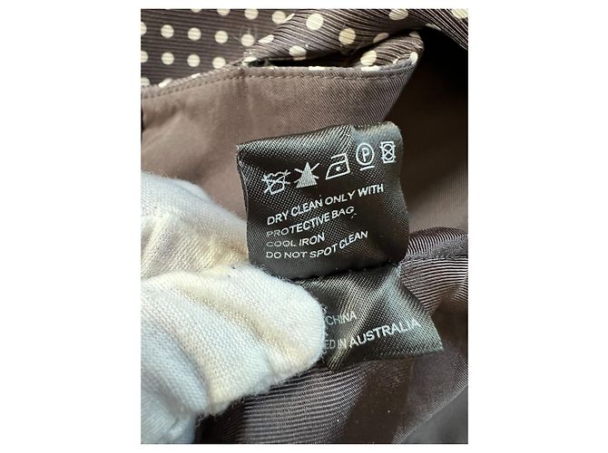 Zimmermann Polka Dot Minikleid Seide Viskose Schwarz Weiß - Ansicht 10
