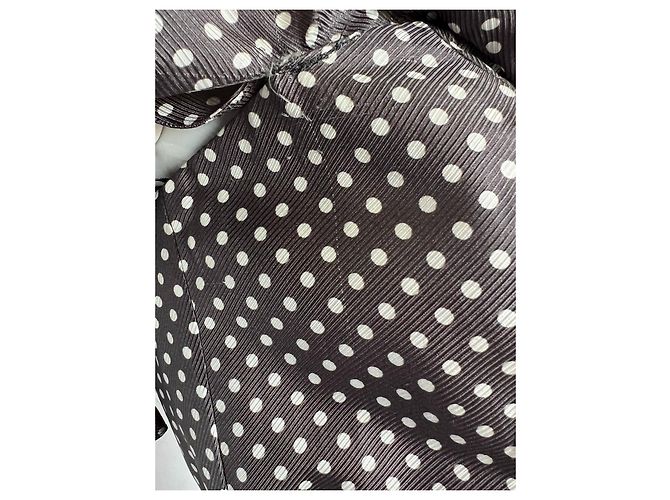 Zimmermann Polka Dot Minikleid Seide Viskose Schwarz Weiß - Ansicht 6