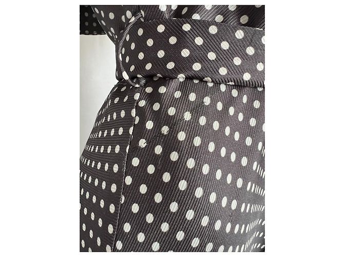 Zimmermann Polka Dot Minikleid Seide Viskose Schwarz Weiß - Ansicht 7