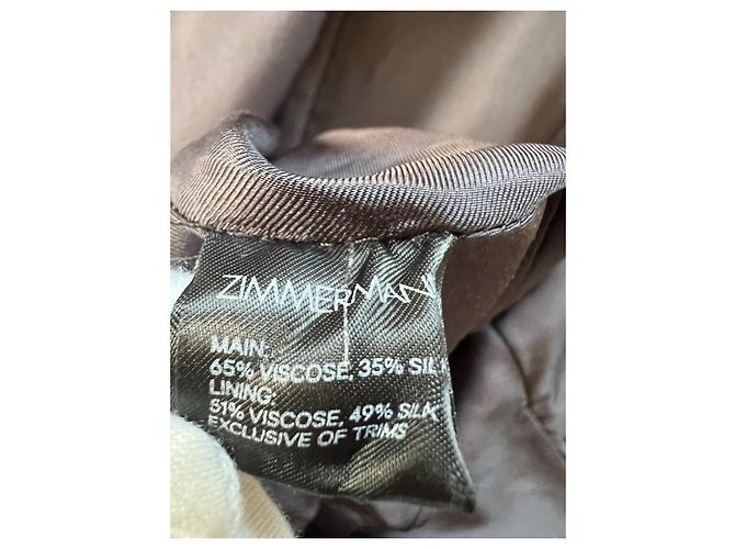 Zimmermann Polka Dot Minikleid Seide Viskose Schwarz Weiß - Ansicht 9