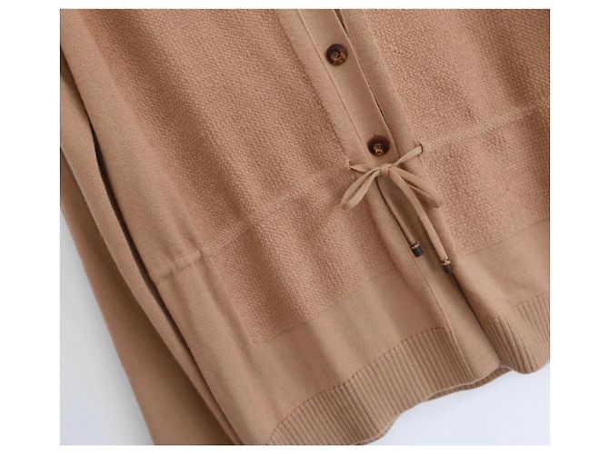 Loro Piana Wetherlam Baby-Kaschmir-Strickjacke Kamel - Ansicht 3