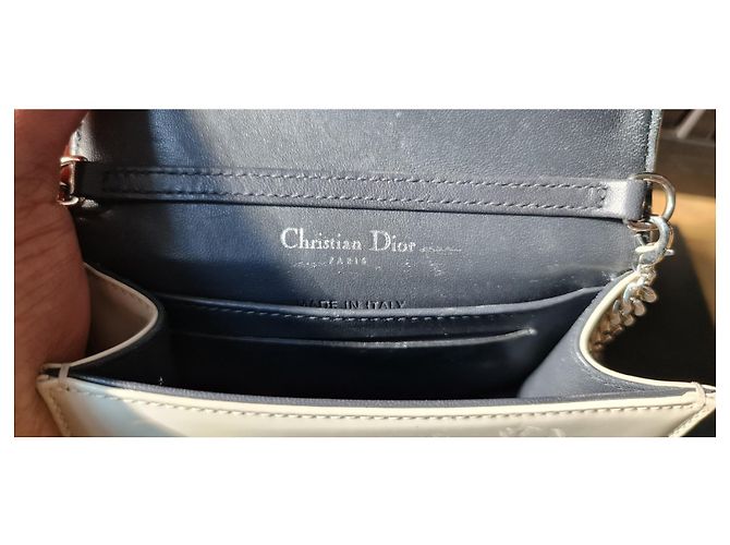 Borsa a mano Christian Dior in pelle crema - vista 5