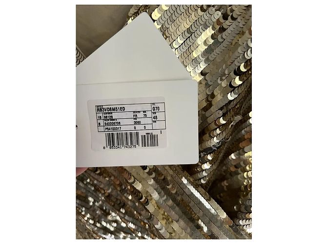 Valentino Garavani Valentino Abendkleid / Abendrobe Golden - Ansicht 10