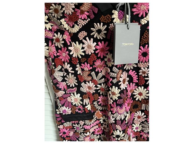 Vestido mini de seda floral de Tom Ford Rosa - vista 3