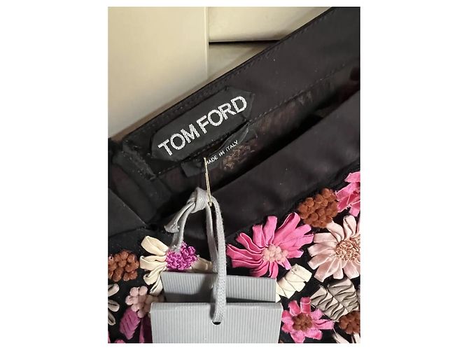 Vestido mini de seda floral de Tom Ford Rosa - vista 6