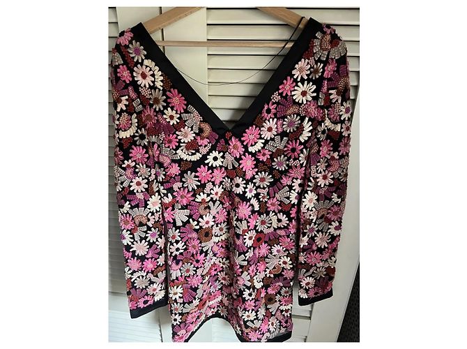 Vestido mini de seda floral de Tom Ford Rosa - vista 8