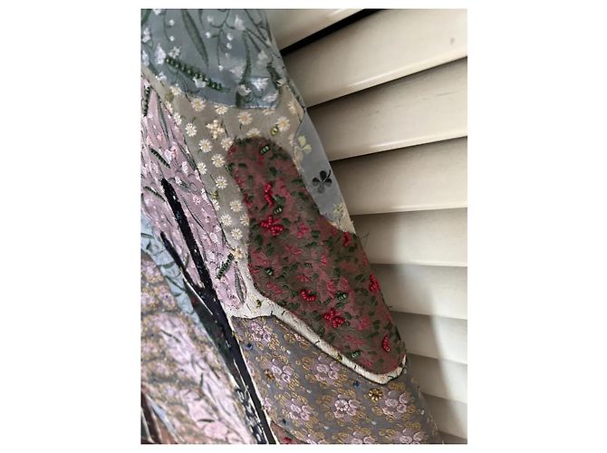 Falda midi de seda de VALENTINO GARAVANI Beige - vista 8