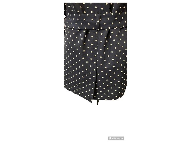 Colete do Saara com bolinhas Yves Saint Laurent Branco Azul marinho - vista 5