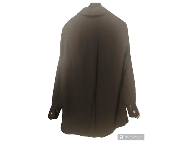 Camisa Hermès de lana marrón oscuro - vista 2