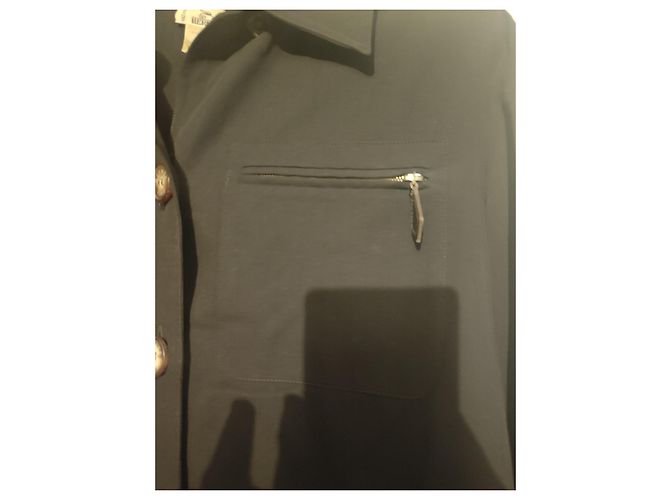 Camisa Hermès de lana marrón oscuro - vista 3