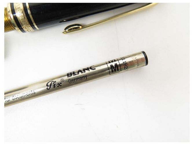 PENNA A SFERA VINTAGE MONTBLANC MEISTERSTUCK CLASSIC IN ORO Nero - vista 10