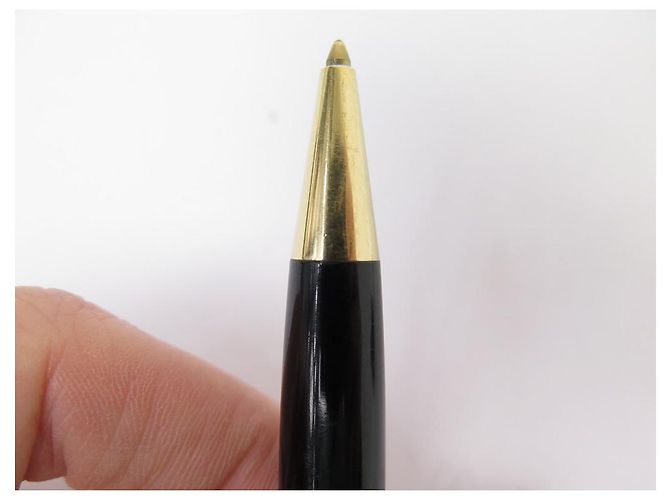 PENNA A SFERA VINTAGE MONTBLANC MEISTERSTUCK CLASSIC IN ORO Nero - vista 2