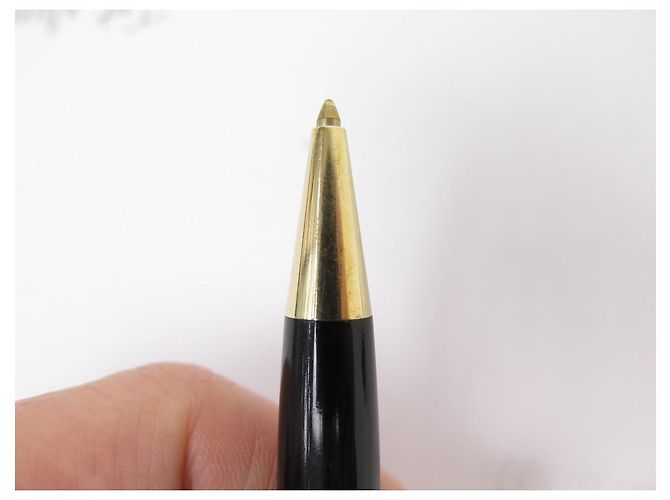 PENNA A SFERA VINTAGE MONTBLANC MEISTERSTUCK CLASSIC IN ORO Nero - vista 3