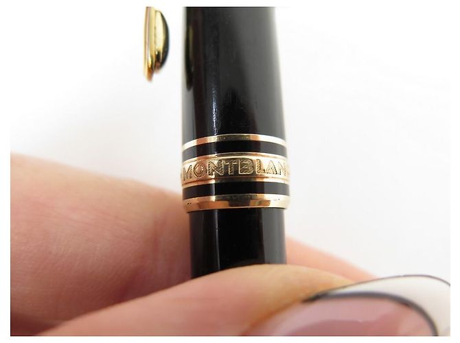 PENNA A SFERA VINTAGE MONTBLANC MEISTERSTUCK CLASSIC IN ORO Nero - vista 6