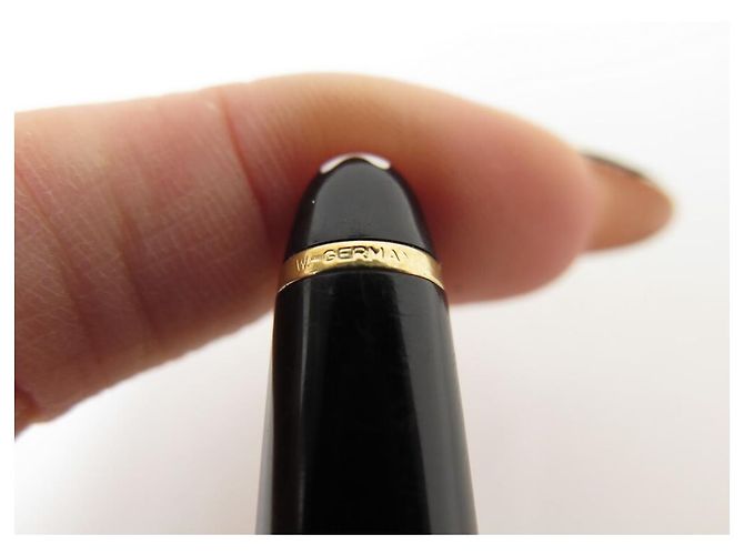 PENNA A SFERA VINTAGE MONTBLANC MEISTERSTUCK CLASSIC IN ORO Nero - vista 8