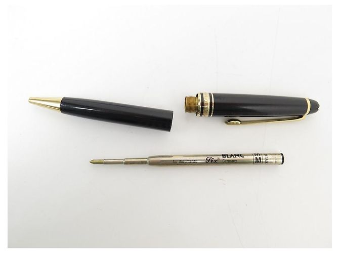 PENNA A SFERA VINTAGE MONTBLANC MEISTERSTUCK CLASSIC IN ORO Nero - vista 9