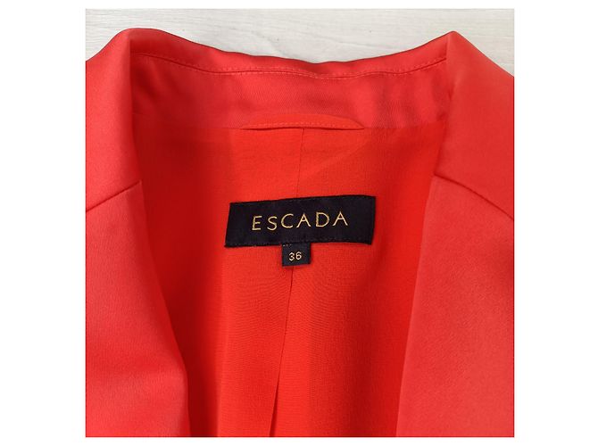 Escada elegante Jacke in Korallenfarbe Y2K Orange - Ansicht 3