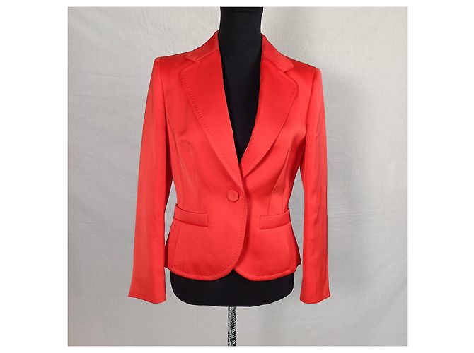 Escada elegante Jacke in Korallenfarbe Y2K Orange - Ansicht 4