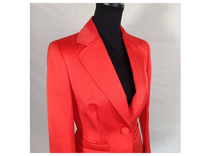 Escada elegante Jacke in Korallenfarbe Y2K Orange - Ansicht 6