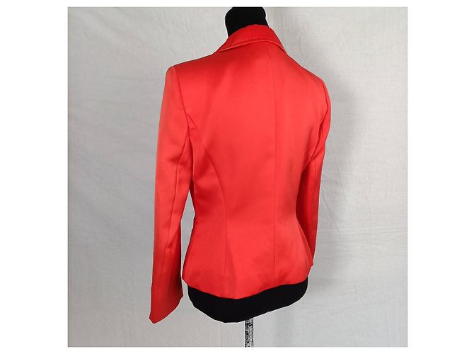 Escada elegante Jacke in Korallenfarbe Y2K Orange - Ansicht 7