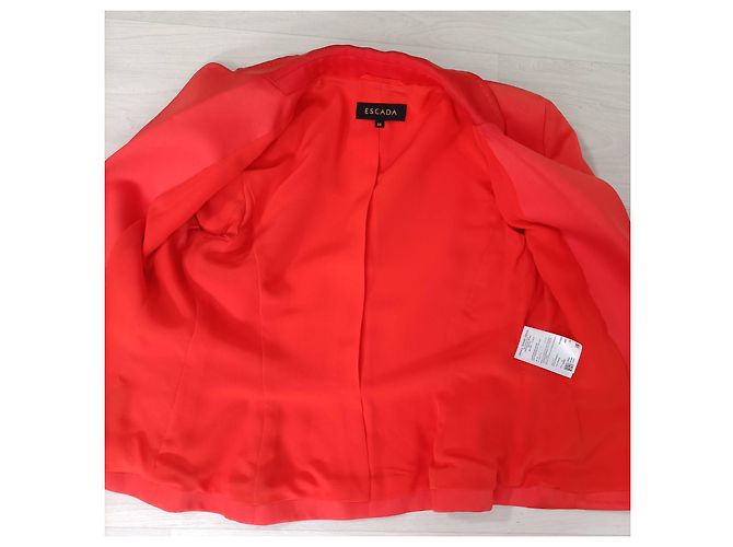 Escada elegante Jacke in Korallenfarbe Y2K Orange - Ansicht 8