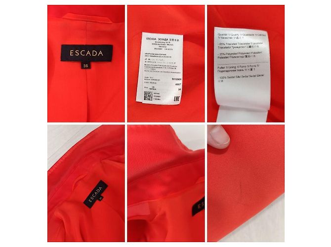Escada elegante Jacke in Korallenfarbe Y2K Orange - Ansicht 9